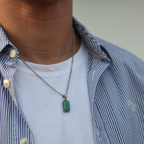 Void Aventurine Pendant Silver