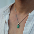 Void Aventurine Pendant Silver