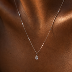 Auréa Drop Necklace Silver
