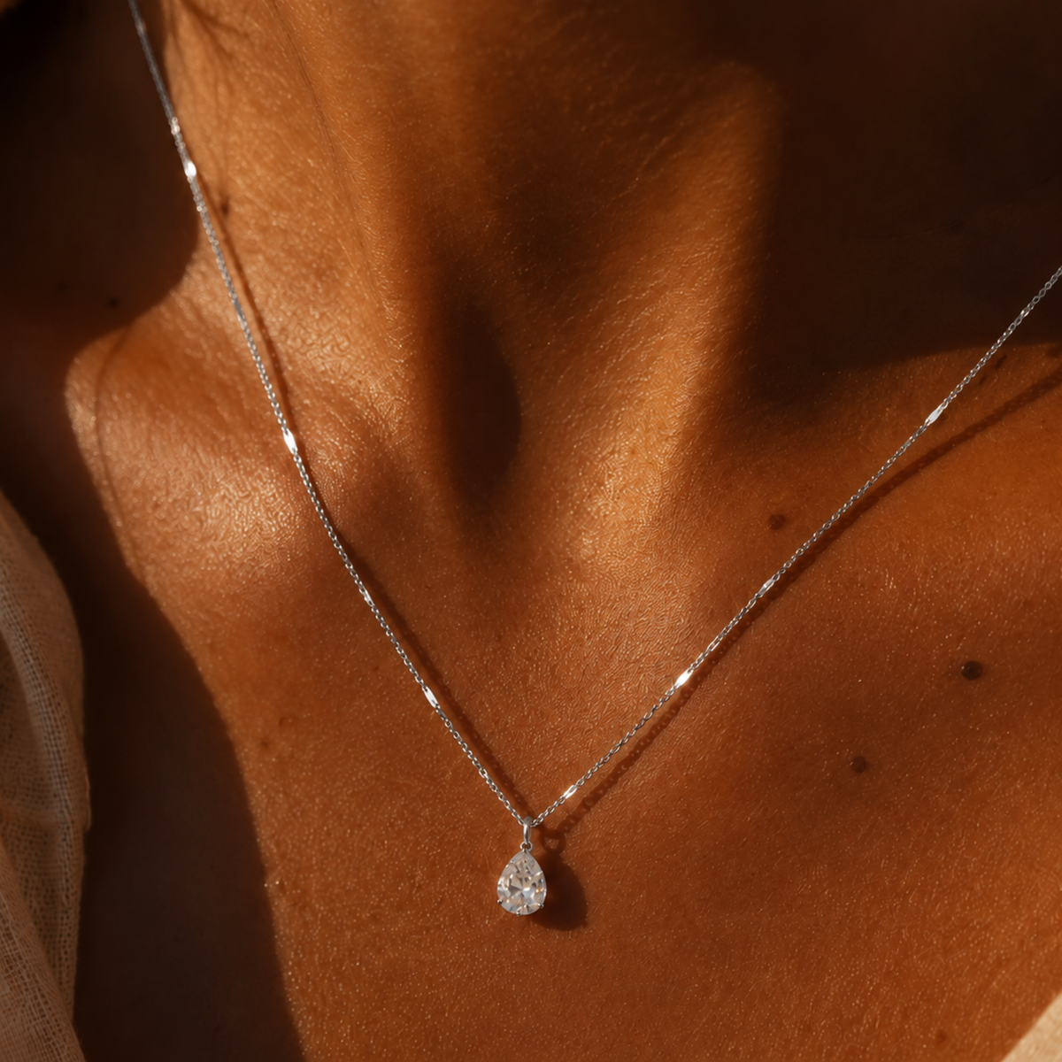 Auréa Drop Necklace Silver