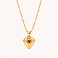 Heart Pendant Necklace Gold