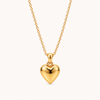 Heart Pendant Necklace Gold