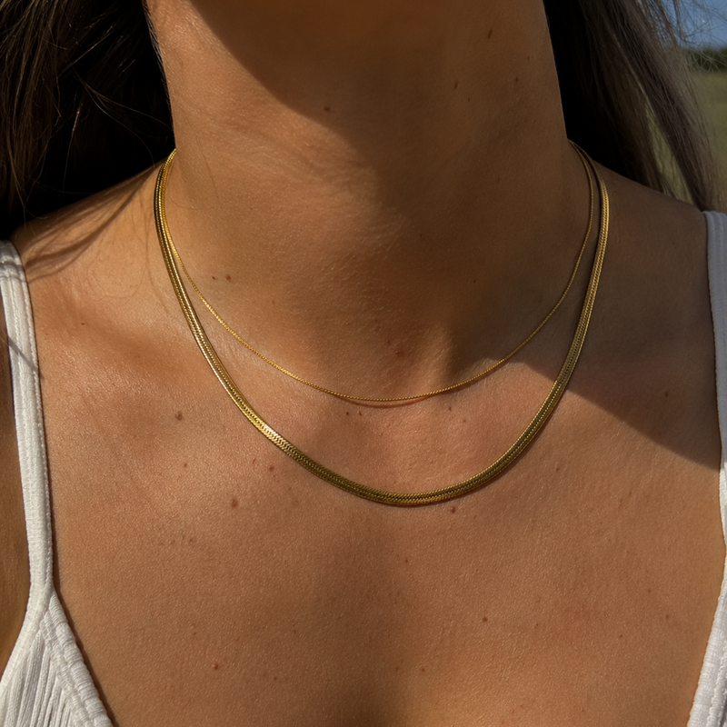 Snake Necklace Gold