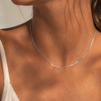 Lace Necklace Silver