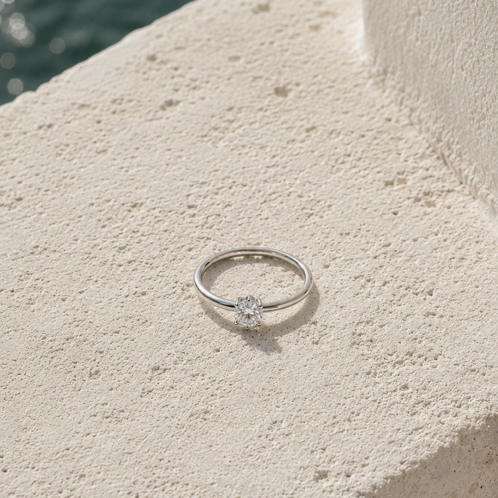 Solitaire Ring Silver