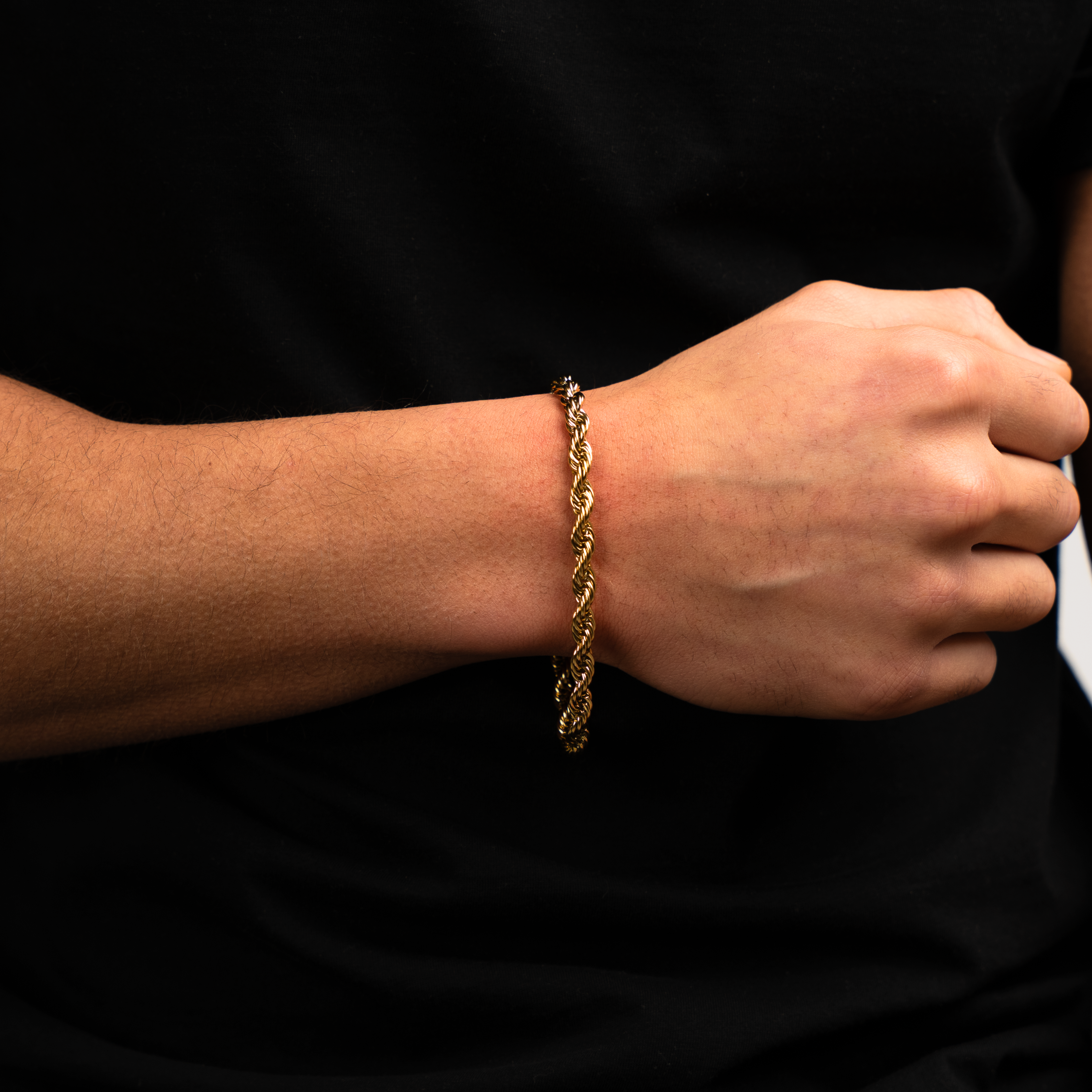 Rope Pulsera Dorada 6MM
