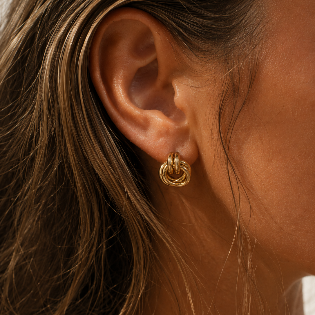 Layered Earrings Gold