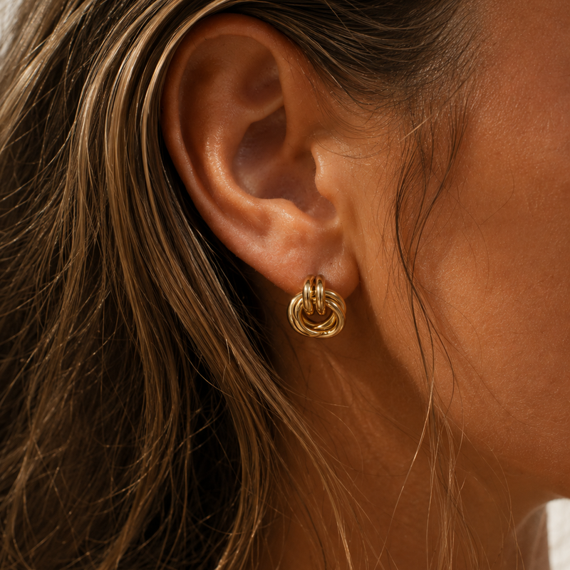 Layered Earrings Gold