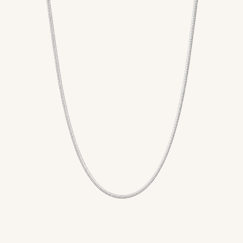 Snake Necklace Silver
