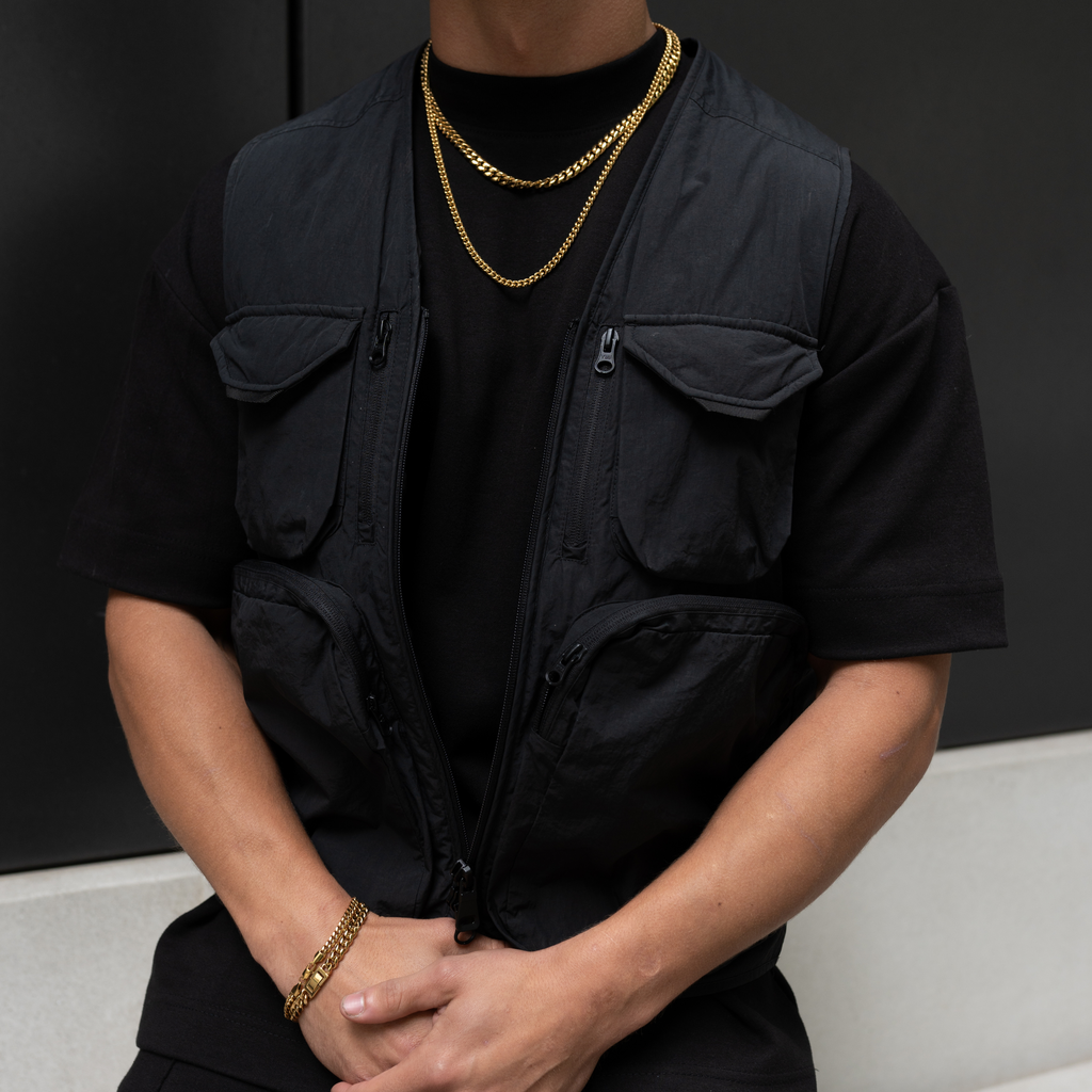 Sæt - Cuban Guld 5MM
