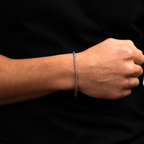 Rope Pulsera Plateada 3MM
