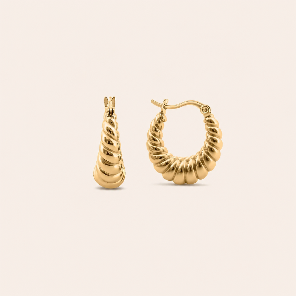 Croissant Hoops Gold