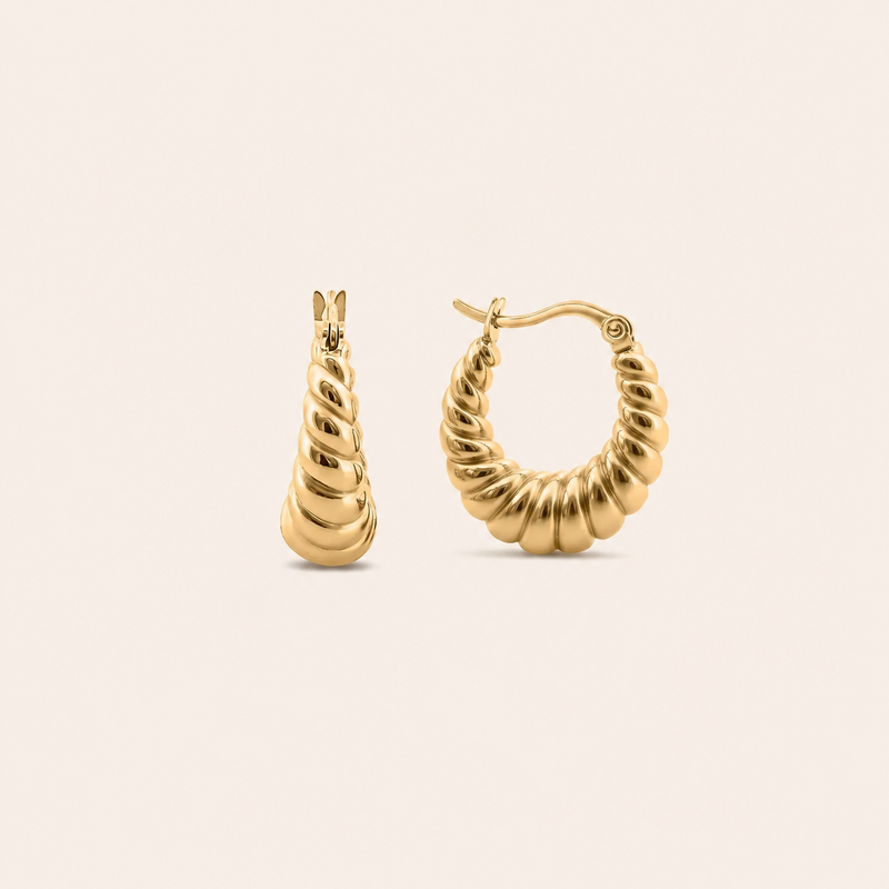 Croissant Hoops Gold