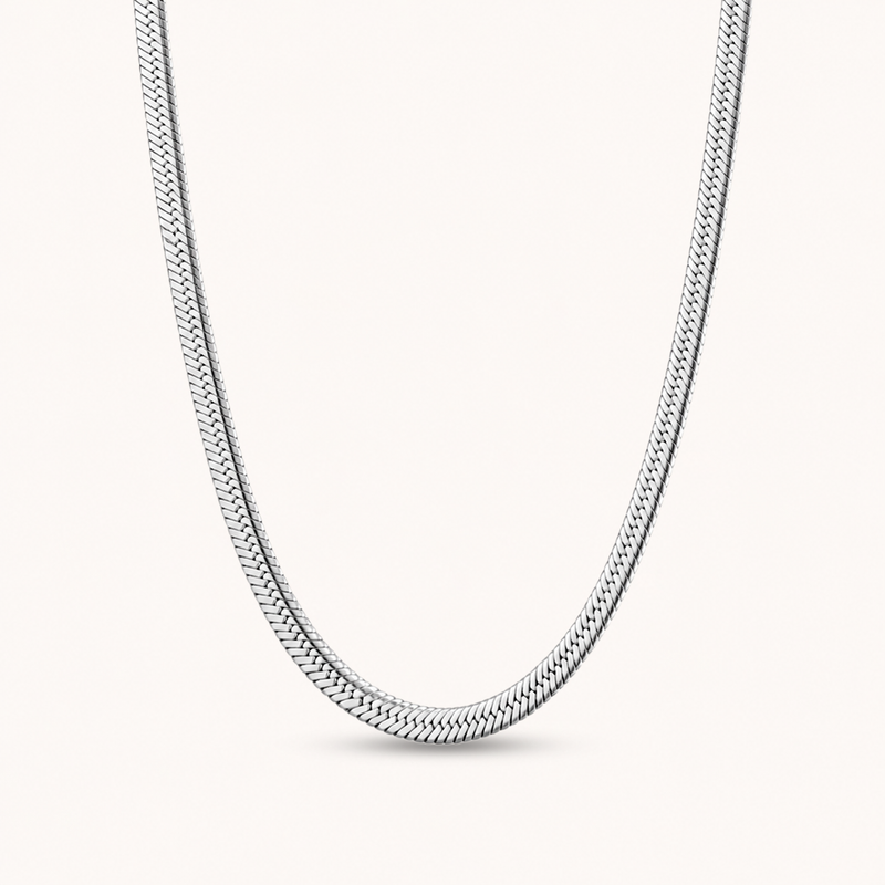 Snake Necklace Silver