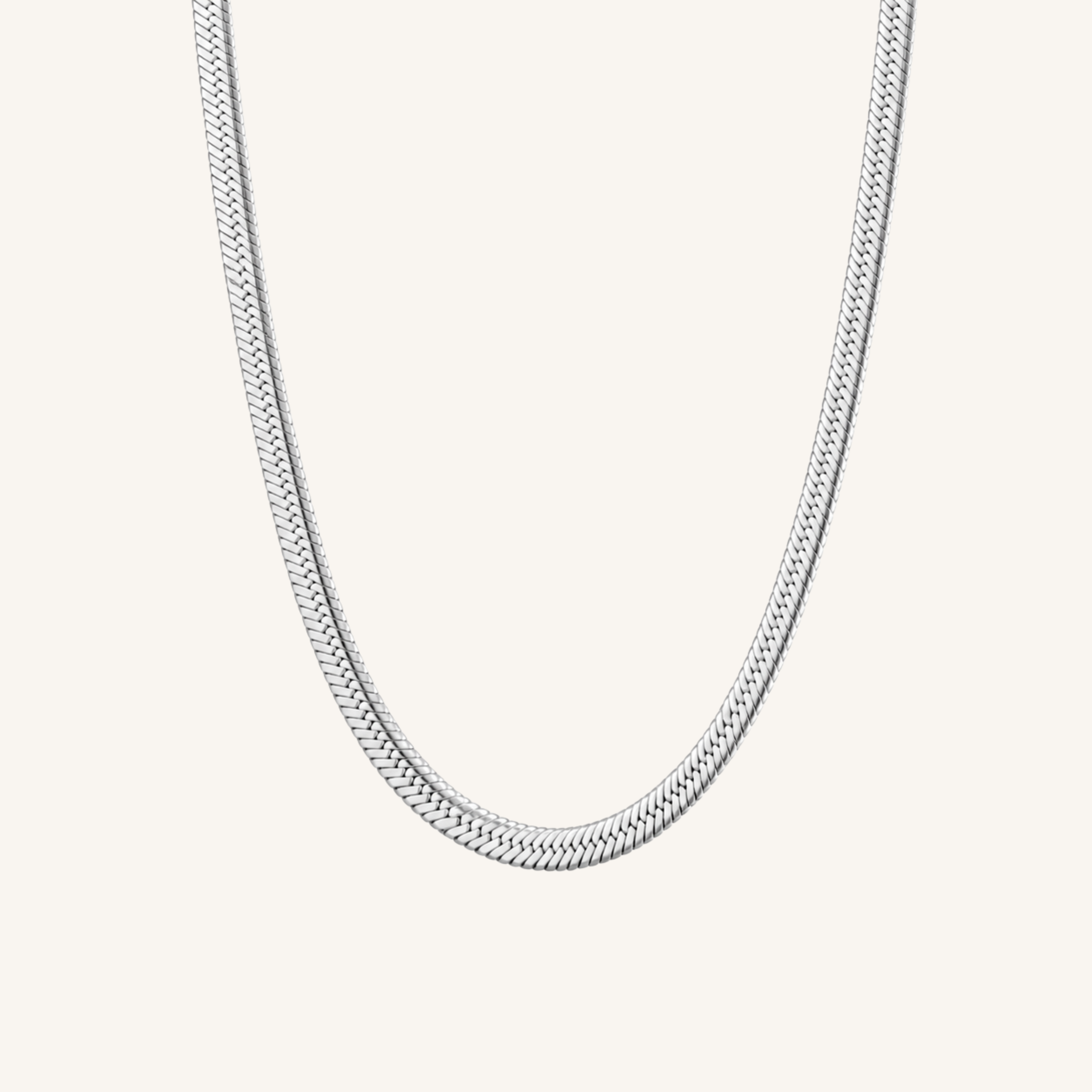 Snake Necklace Silver