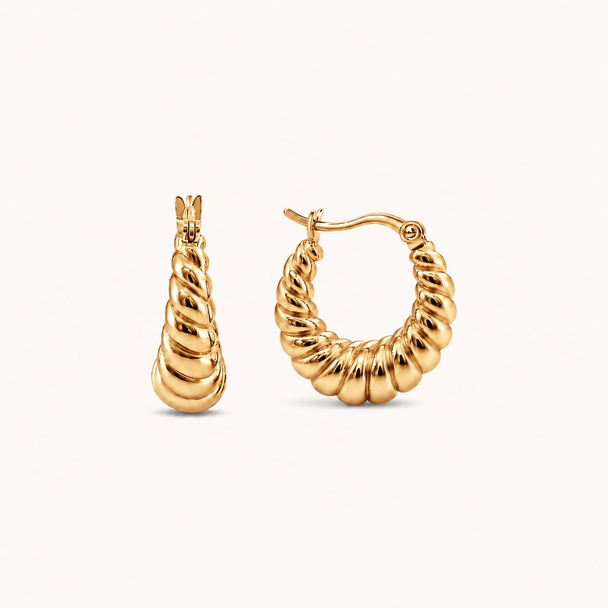 Croissant Hoops Gold