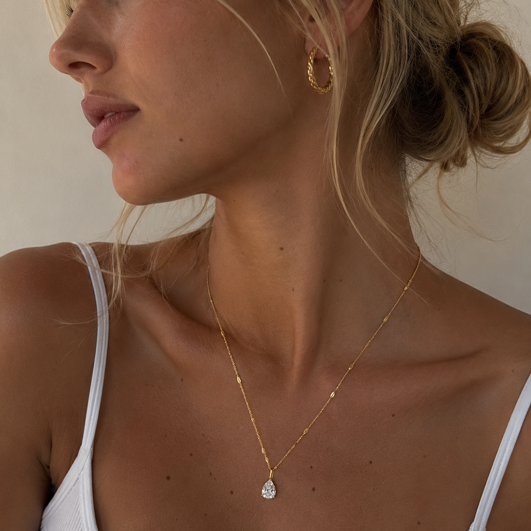 Auréa Drop Necklace Gold
