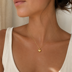 Heart Pendant Necklace Gold
