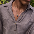 Void Onyx Pendant Gold