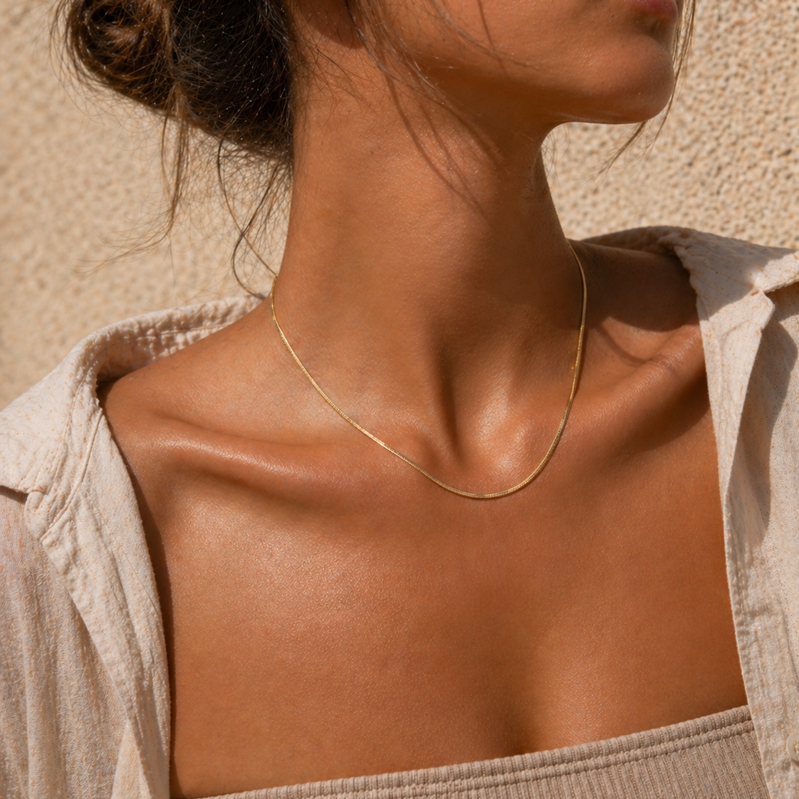 Snake Necklace Gold