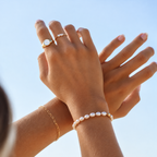 Mini Pearls Ring Gold