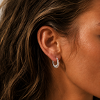 Croissant Hoops Silver