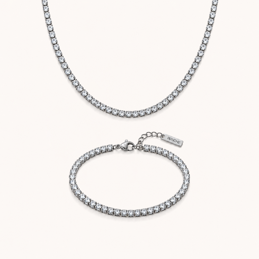 The Tennis Set Silver