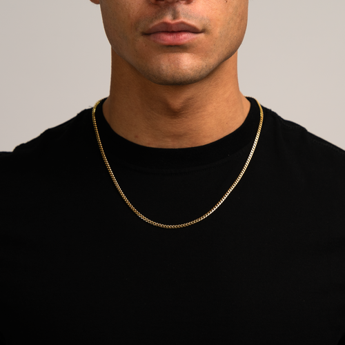 Cuban Link Naszyjnik Złoty 3MM
