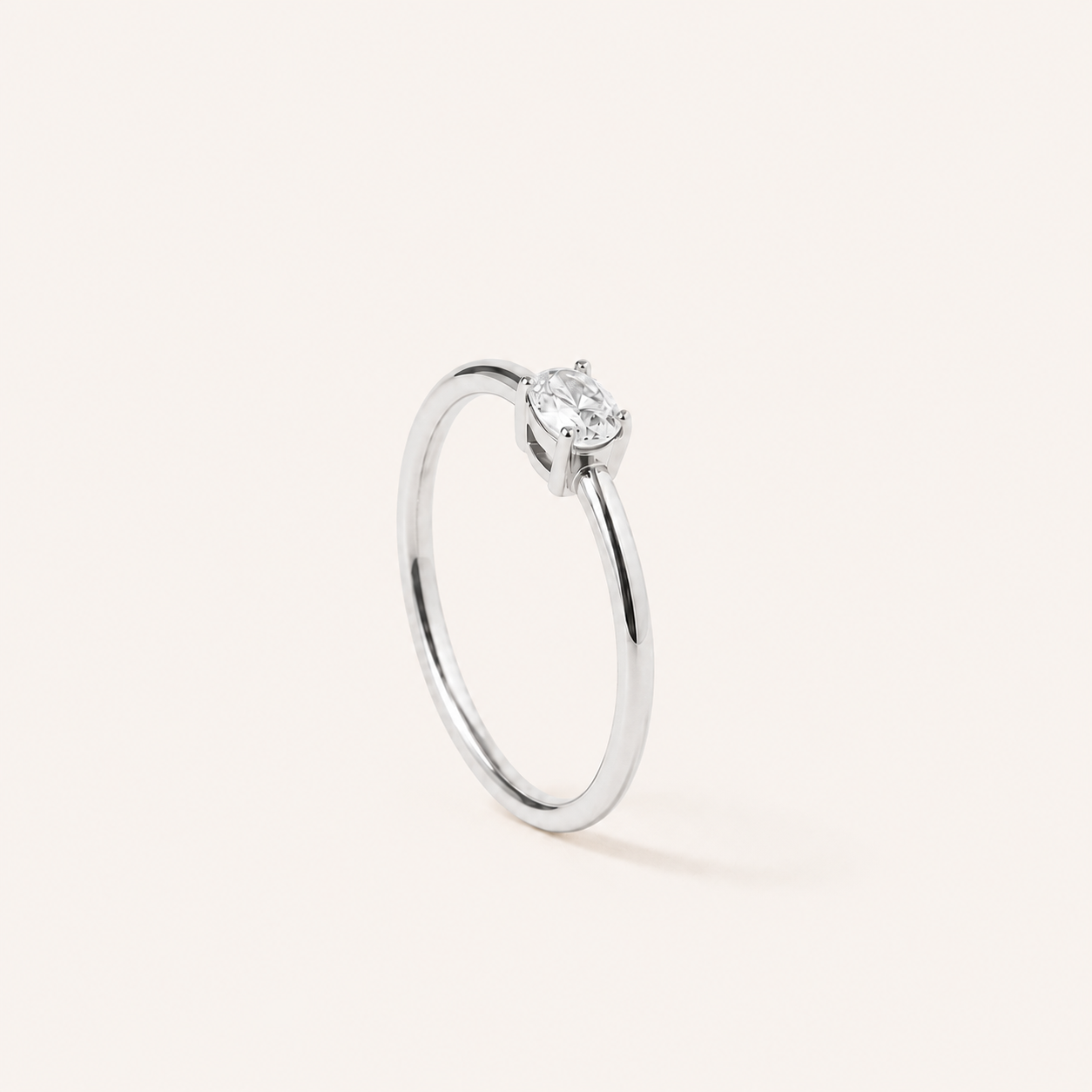 Solitaire Ring Silver