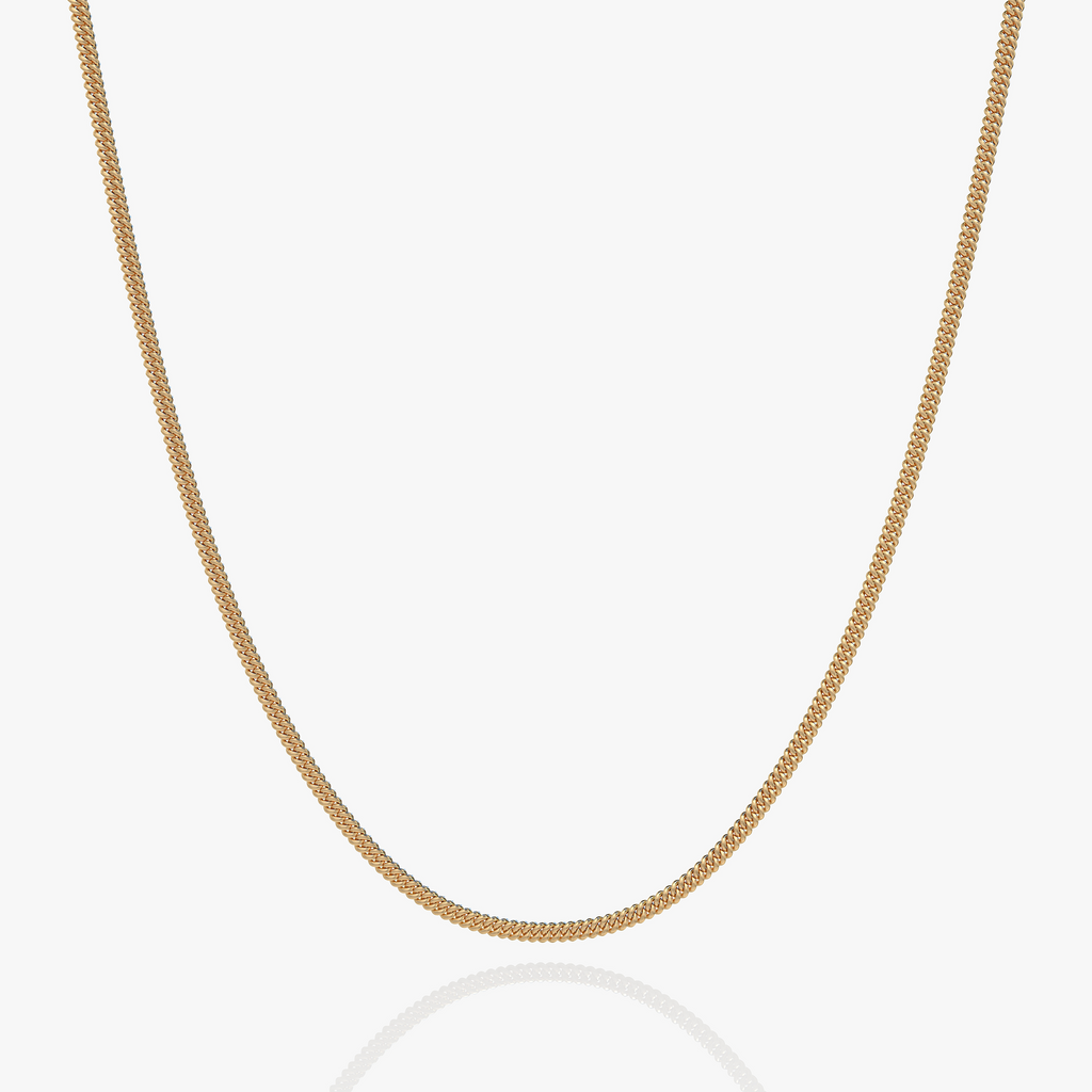 Cuban Link Halskæde Guld 3MM
