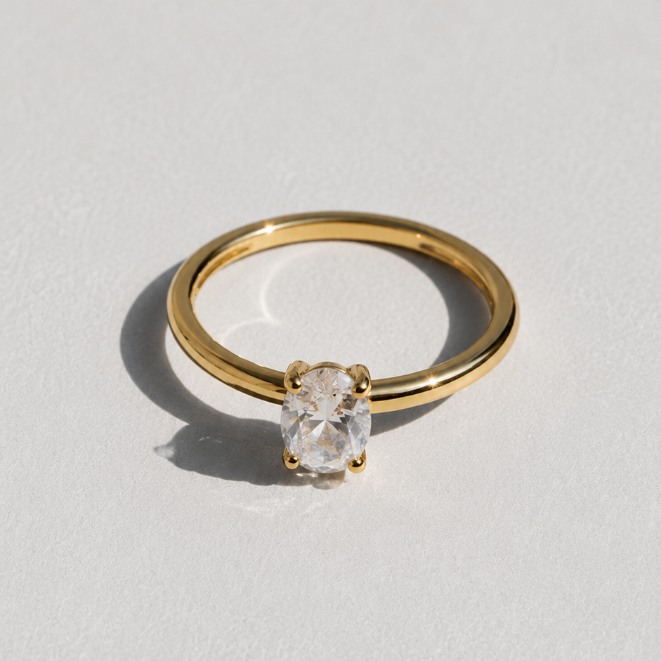 Solitaire Ring Gold