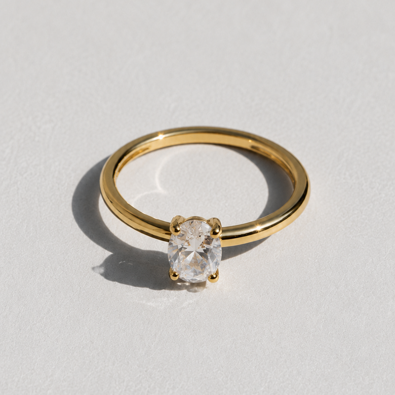 Solitaire Ring Gold