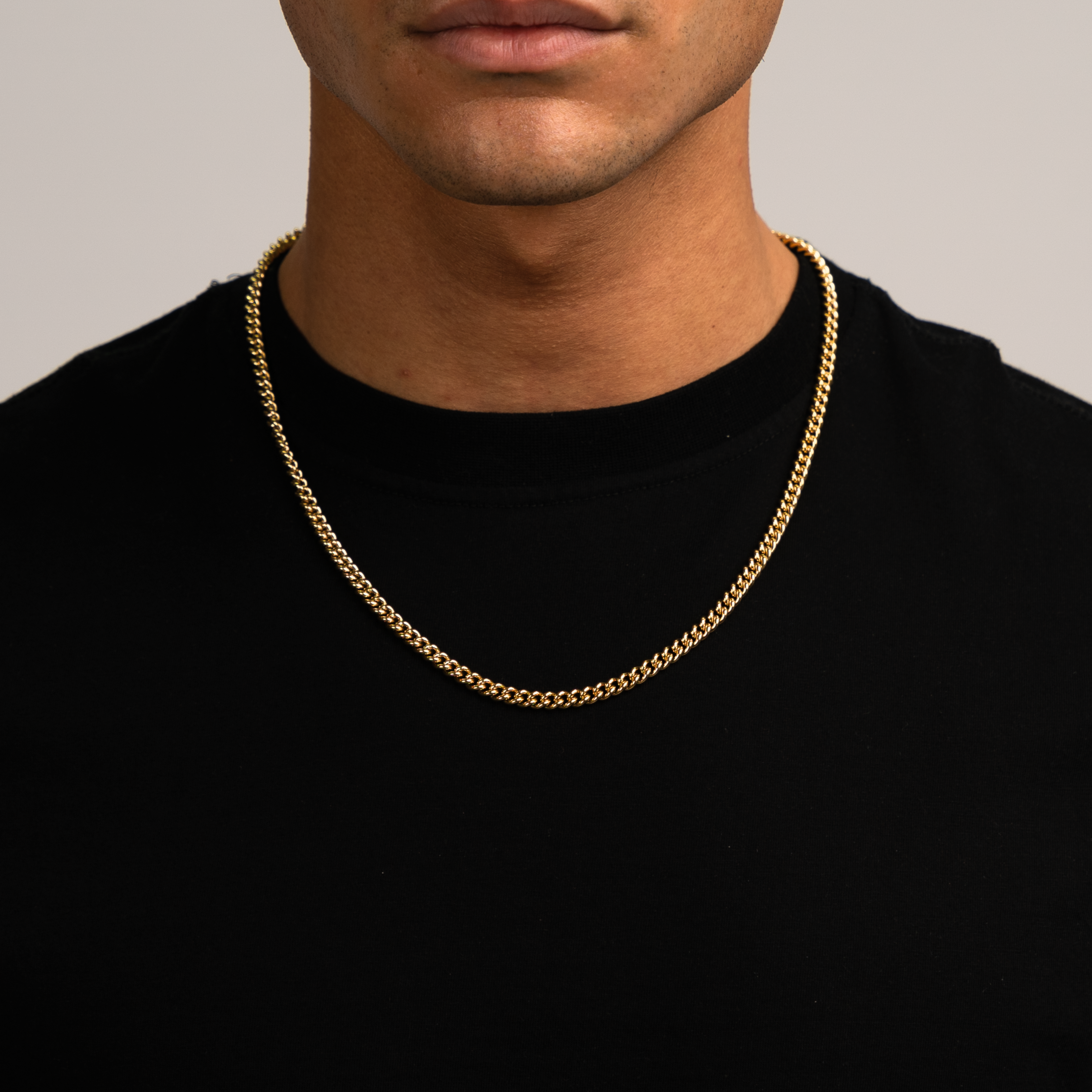 Sæt - Cuban Guld 5MM
