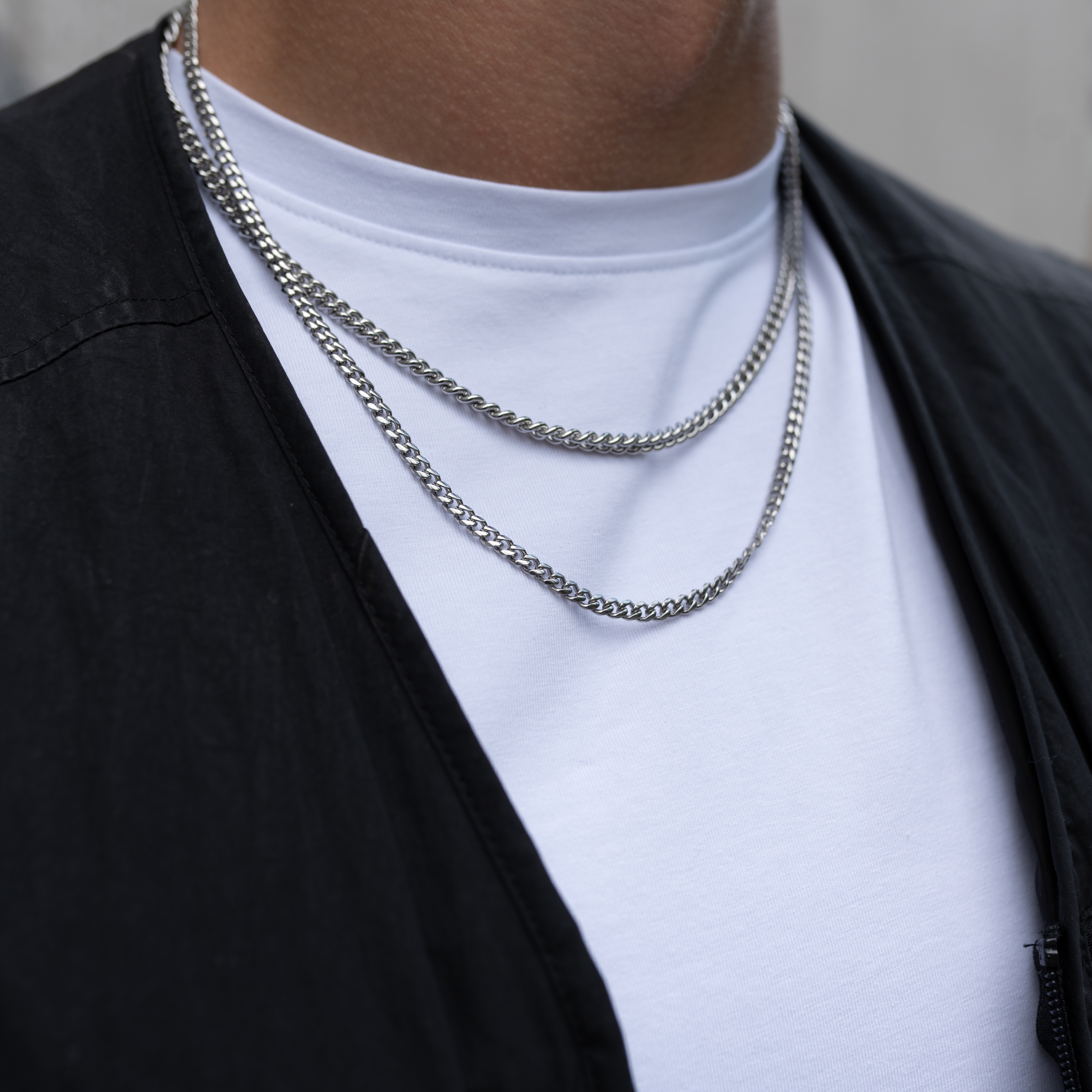 Cuban Link Chain Silver 3MM