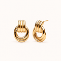 Double Hoops Gold