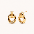 Double Hoops Gold