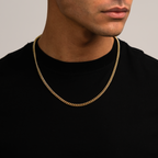 Sæt - Cuban Guld 5MM
