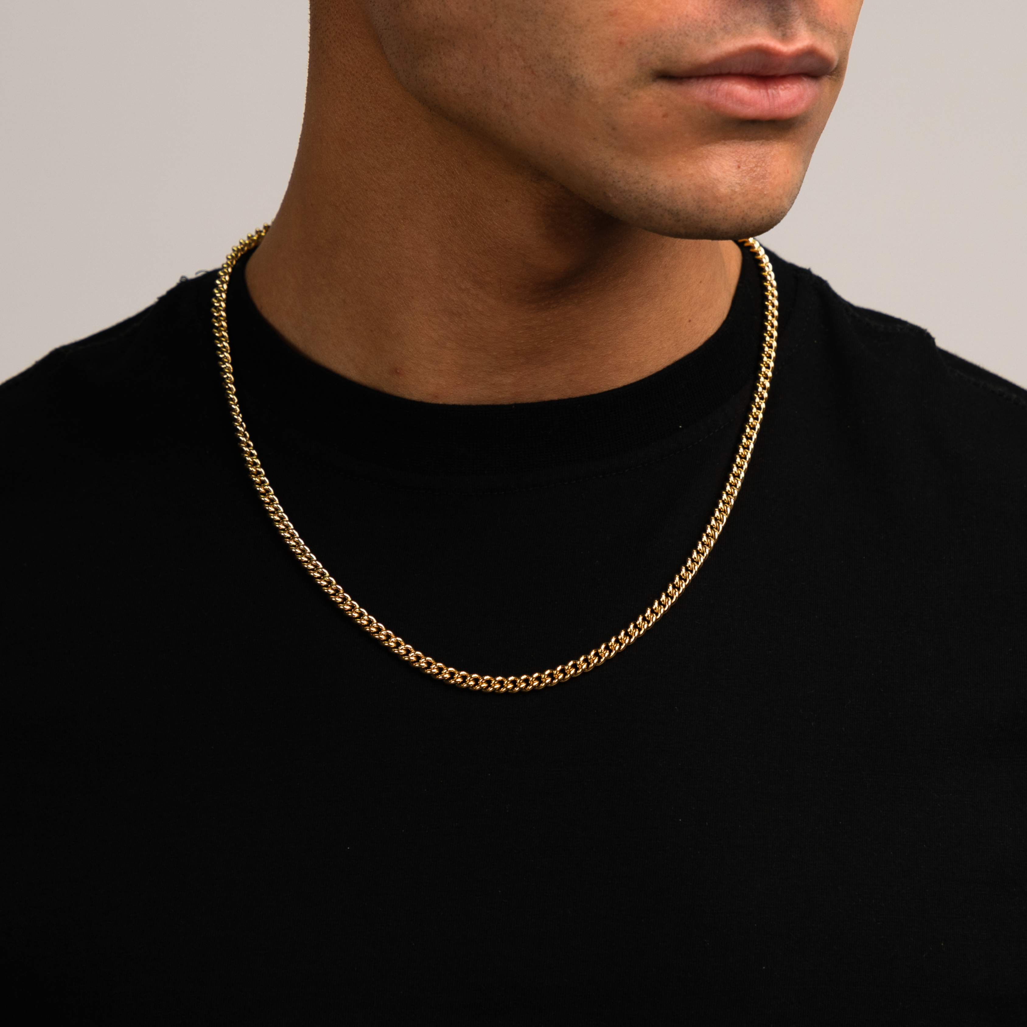 Sæt - Cuban Guld 5MM
