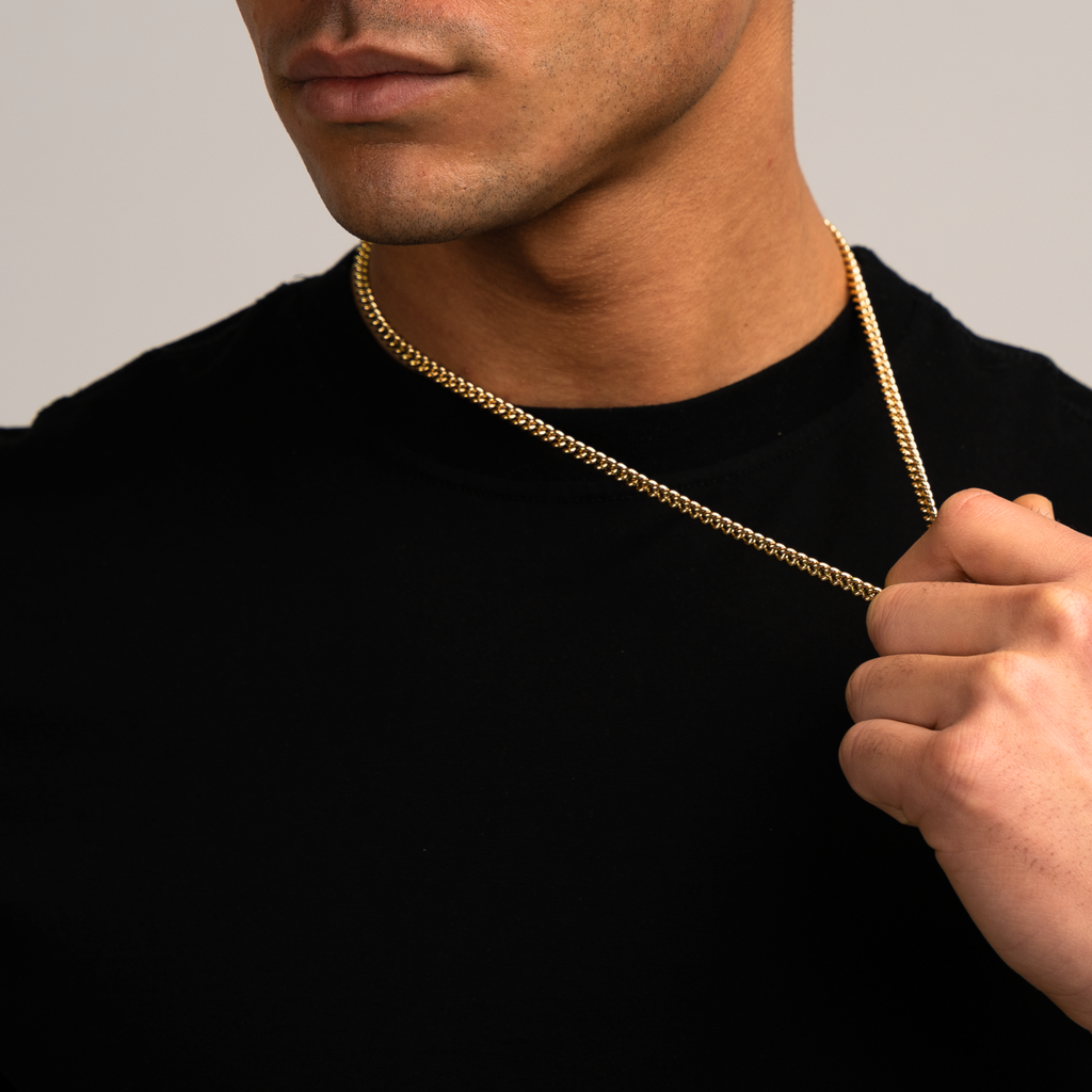 Sæt - Cuban Guld 5MM
