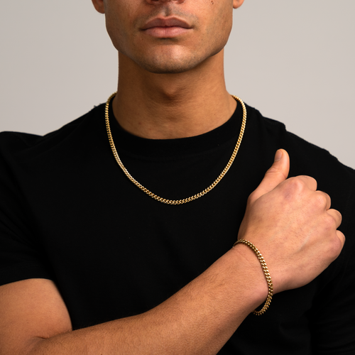 Bundel - Cuban Goud 5MM
