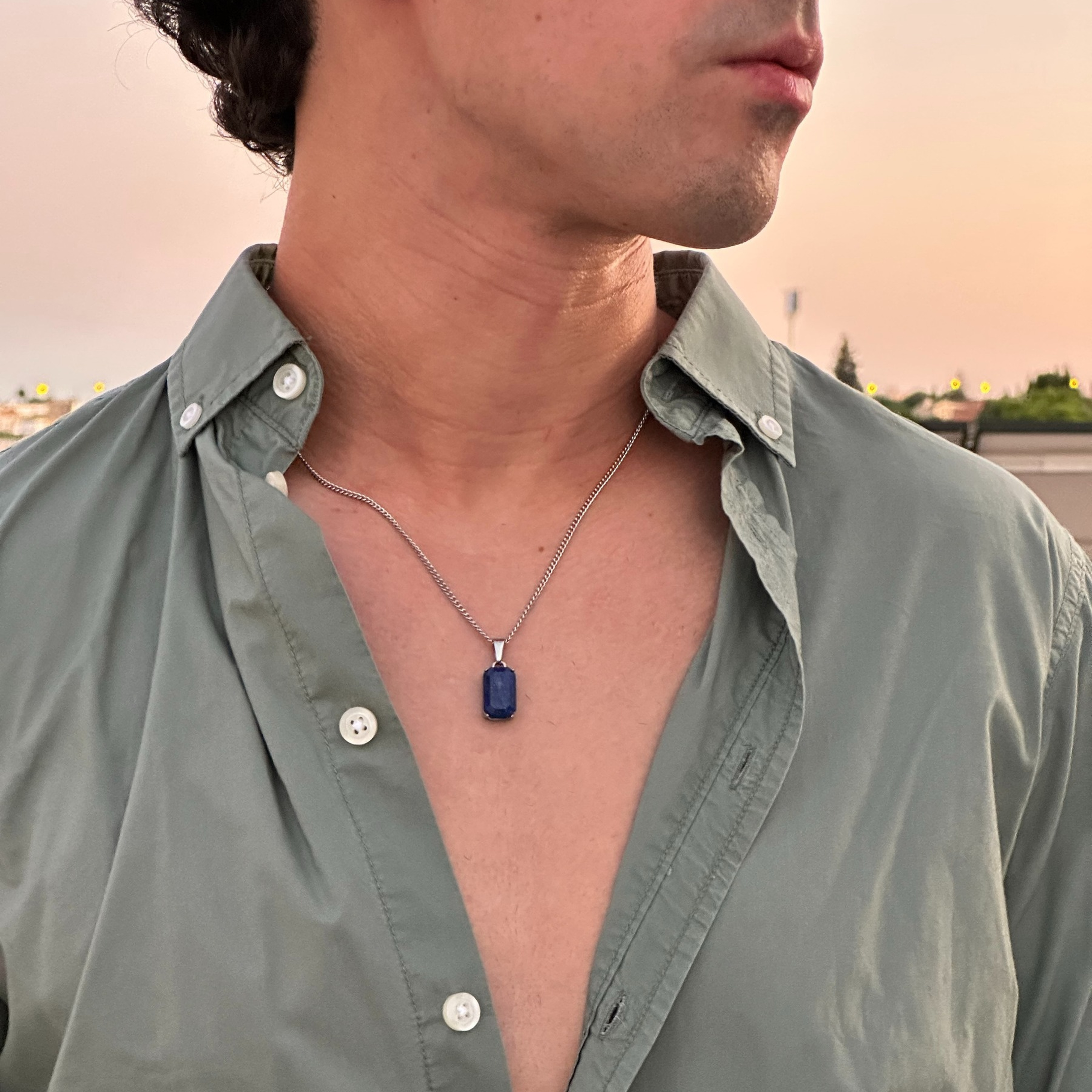 Void Lapis Pendant Silver