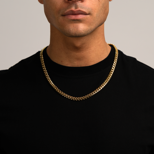 Cuban Link Collar Dorado 8MM
