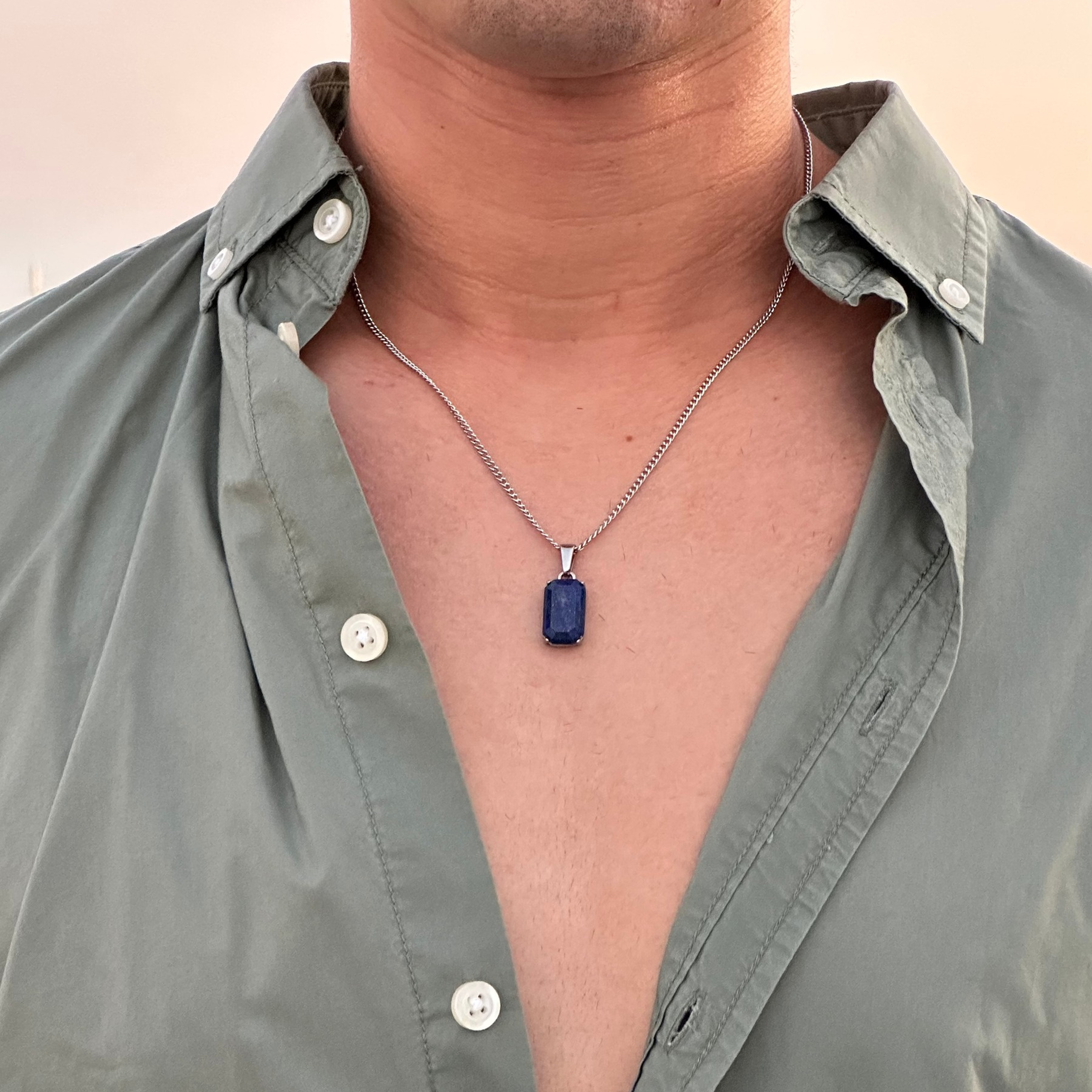 Void Lapis Pendant Silver