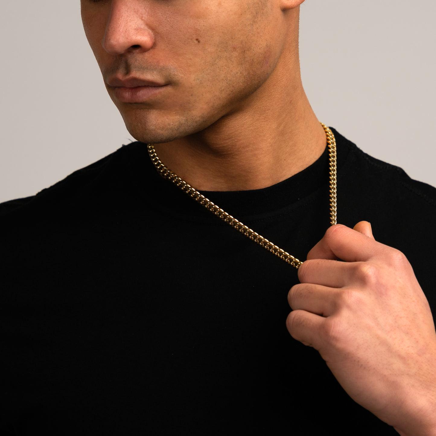 Cuban Link Ketting Goud 8MM
