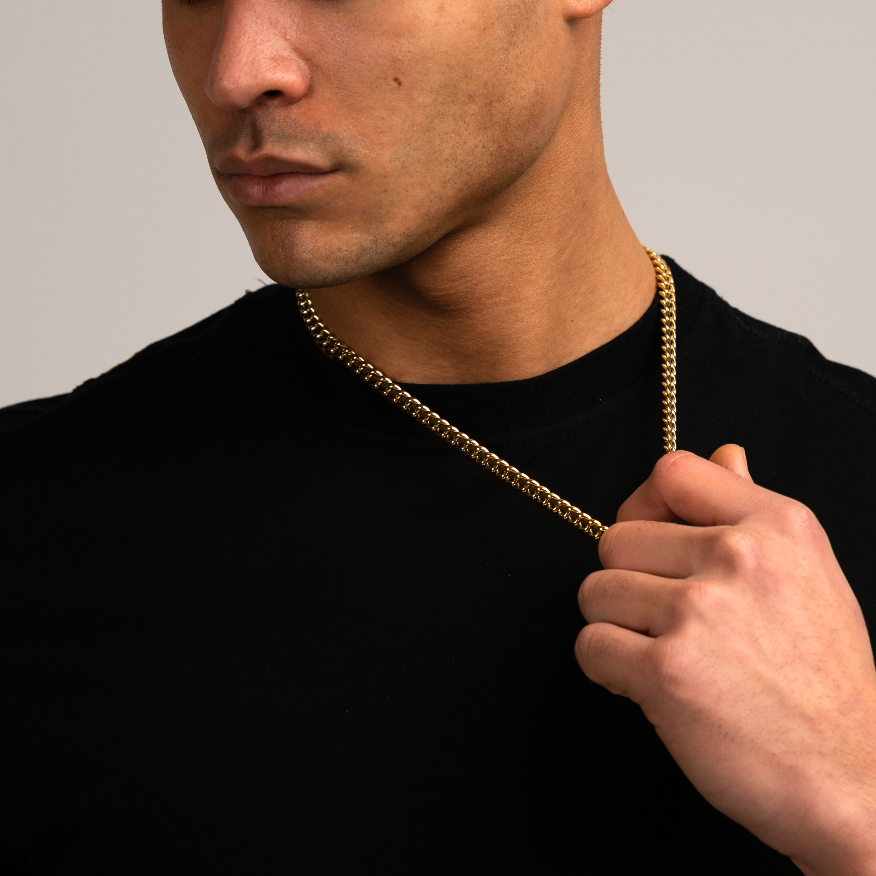 Cuban Link Halskæde Guld 8MM
