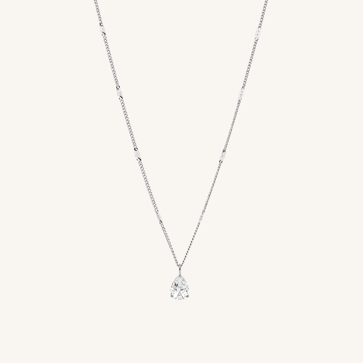 Auréa Drop Necklace Silver – RVNCHE