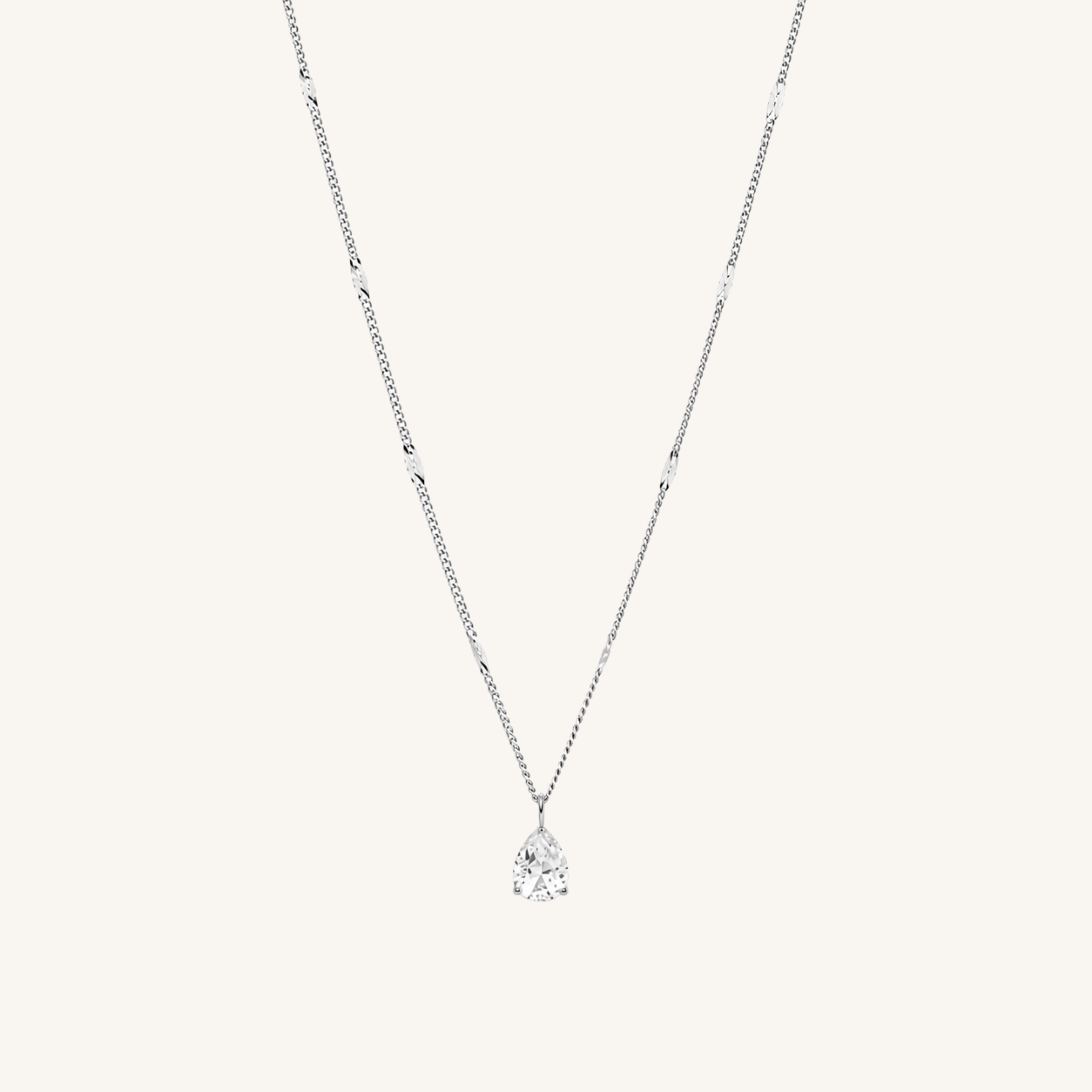 Auréa Drop Necklace Silver