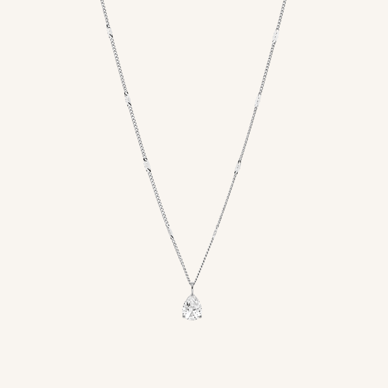 Auréa Drop Necklace Silver