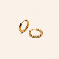 Hammered Hoops Gold