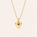 Heart Pendant Necklace Gold